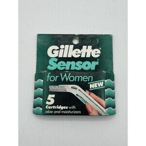 Gillette Sensor Women Razor Blades 5 Pack NON EXCEL Refills NOS